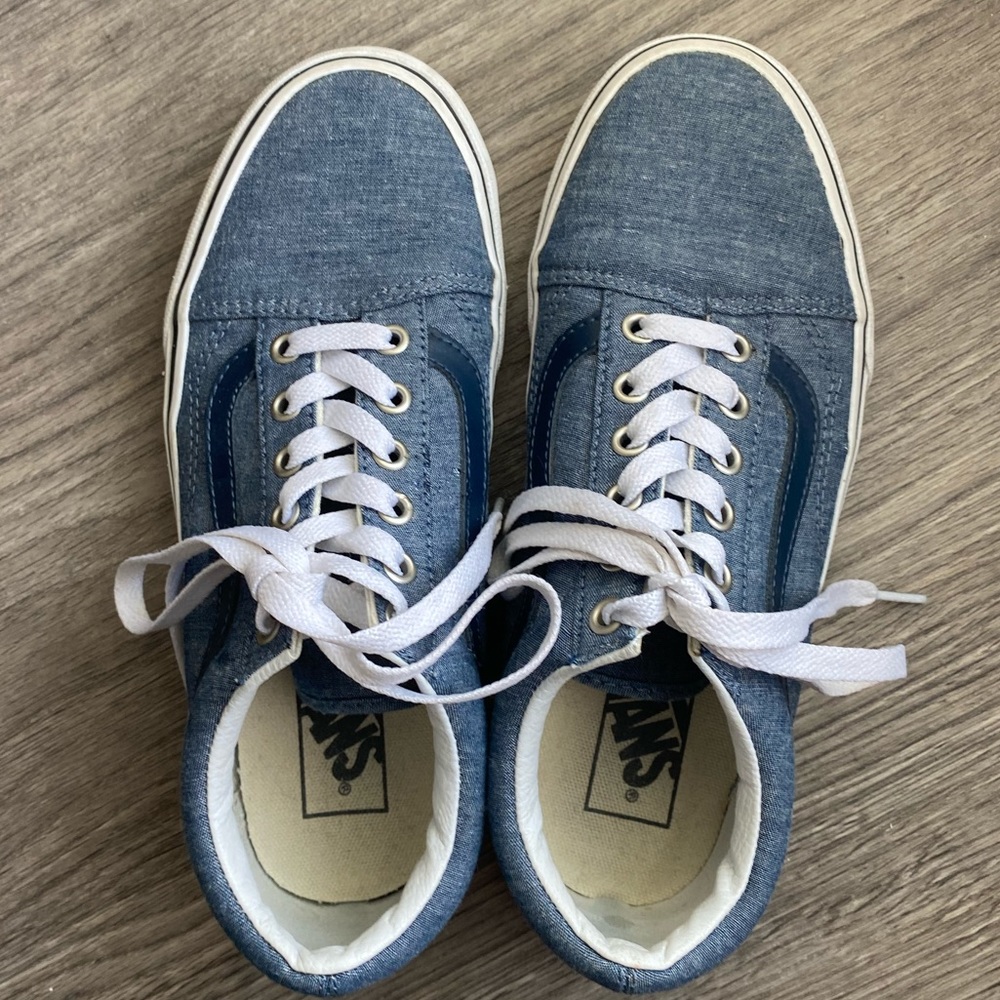 Denim Colored VANS Size 7.5